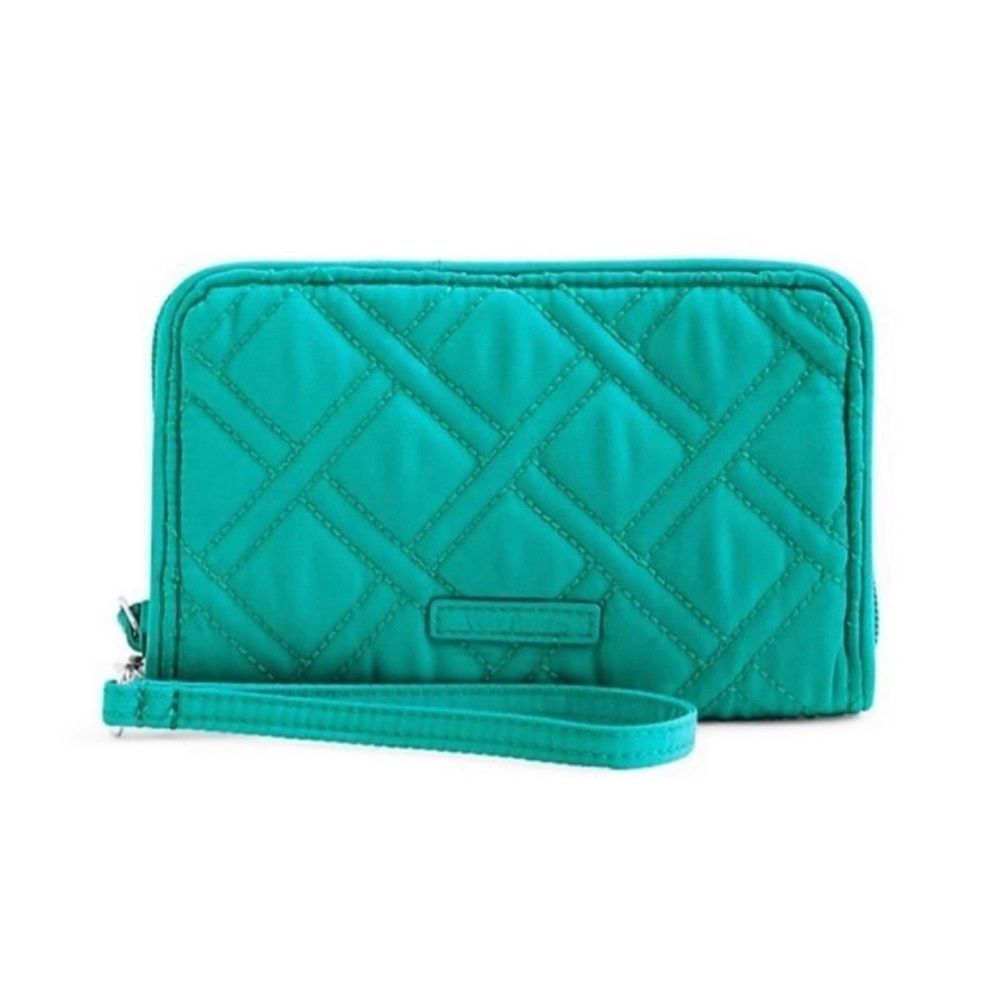Vera Bradley Turquoise Sea Grab & Go Wristlet NWT